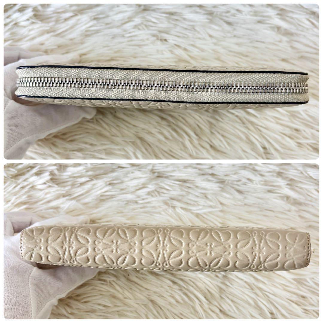 【美品✨】 LOEWE ロエベ 長財布 ラウンドファスナー リピート アナグラム