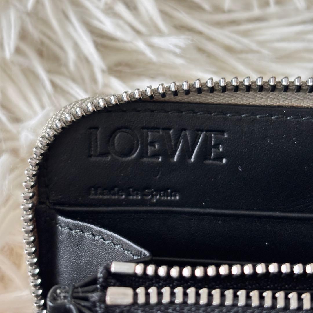 【美品✨】 LOEWE ロエベ 長財布 ラウンドファスナー リピート アナグラム