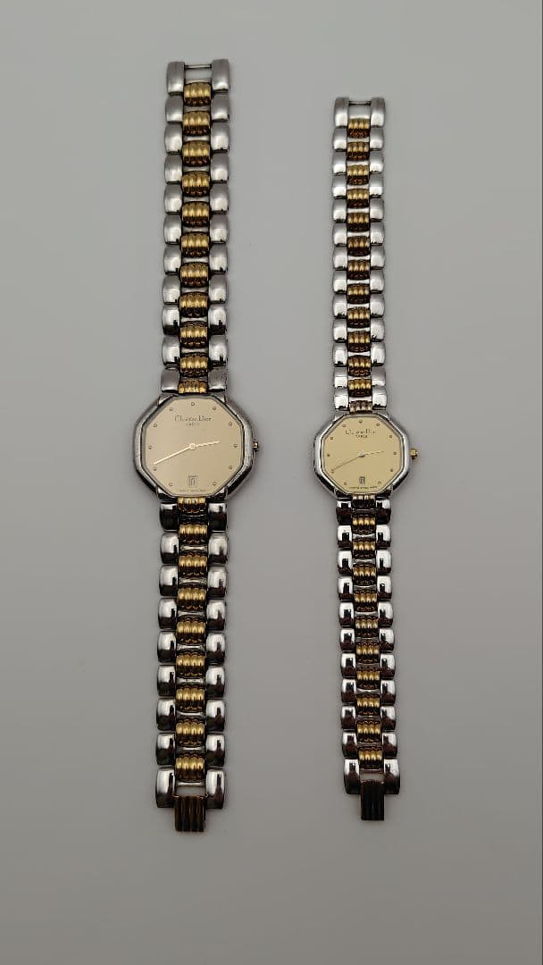 Christian Dior クリスチャンディオール オクタゴン ペア腕時計