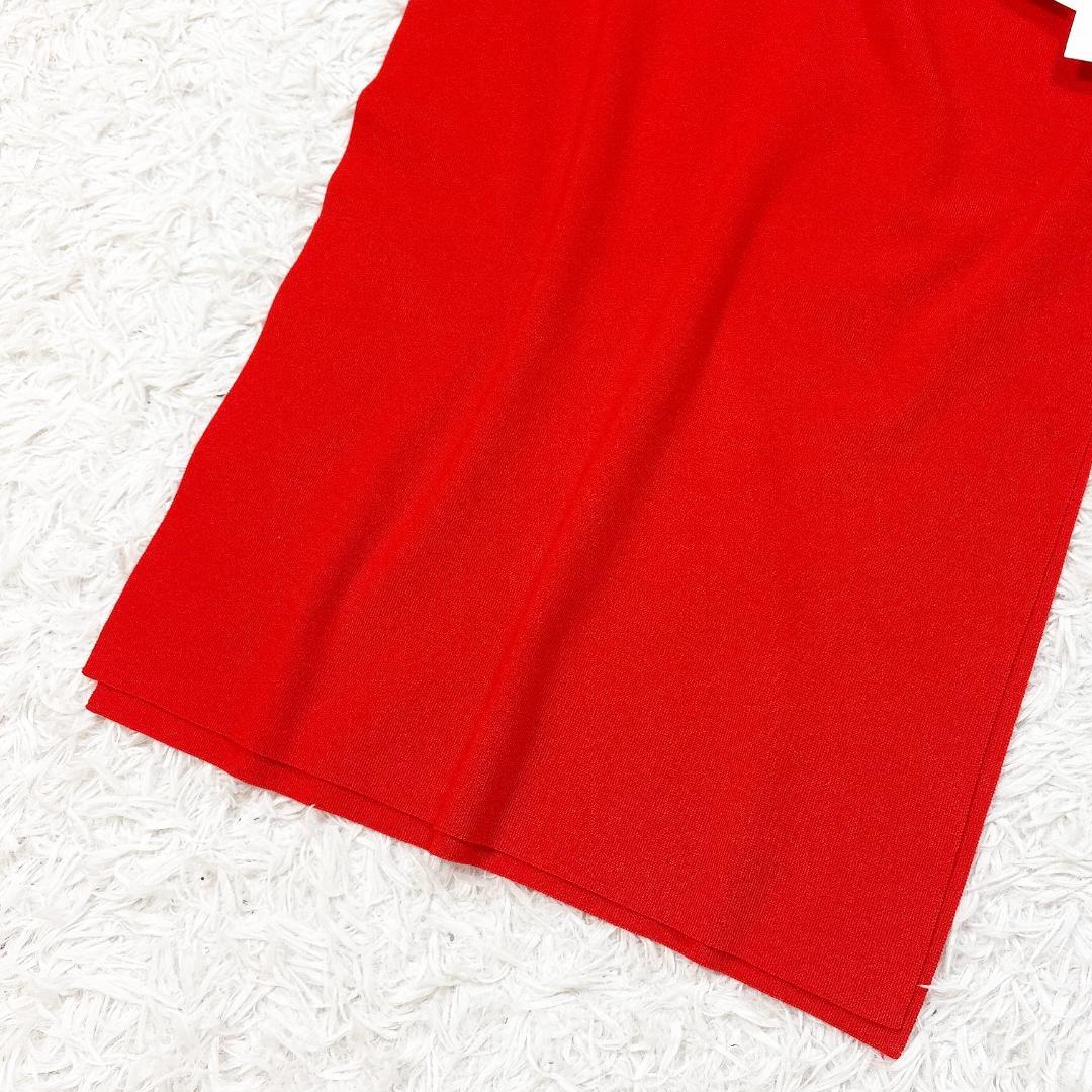 レア【未使用】アドーア クリアウールニットワンピース ハイネック サイドスリット