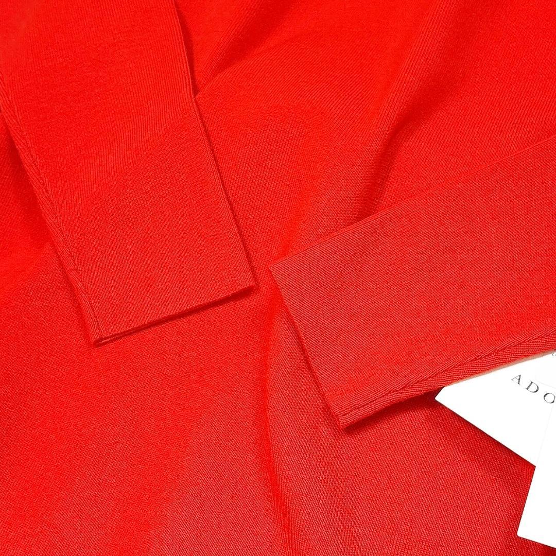 レア【未使用】アドーア クリアウールニットワンピース ハイネック サイドスリット