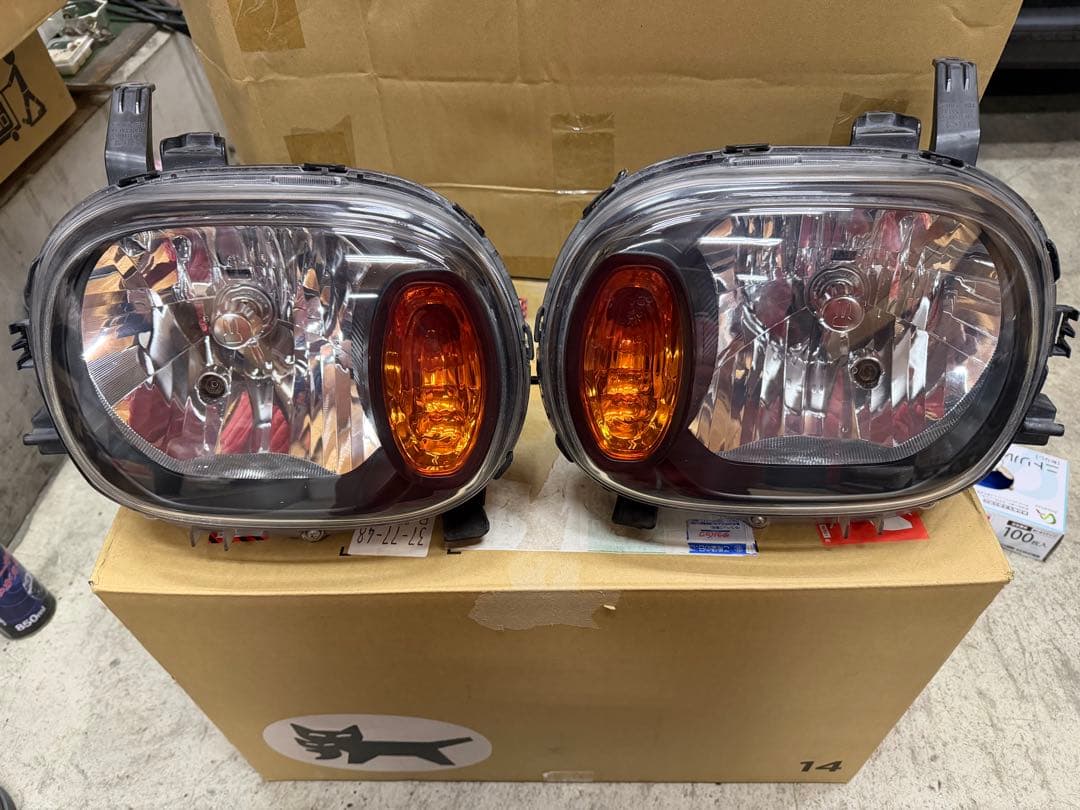 アルトラパンhe22s ヘッドライト(インナーブラック)