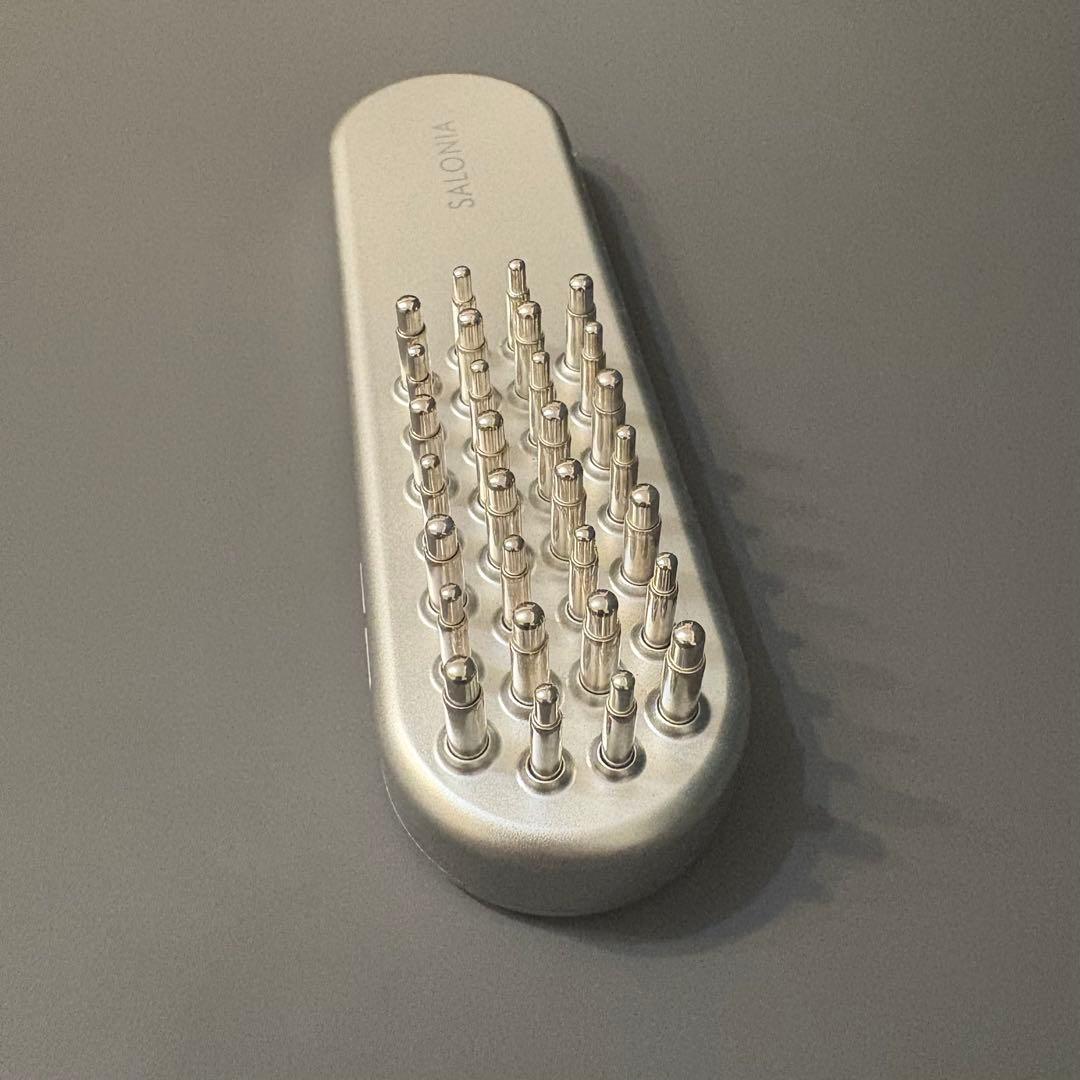 SALONIA 電気 スカルプ ブラシ シルバー