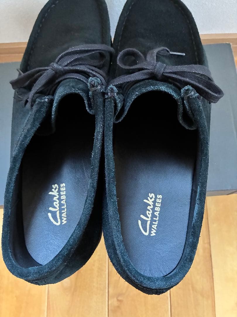 クラークス　ワラビーEVO　黒　29cm