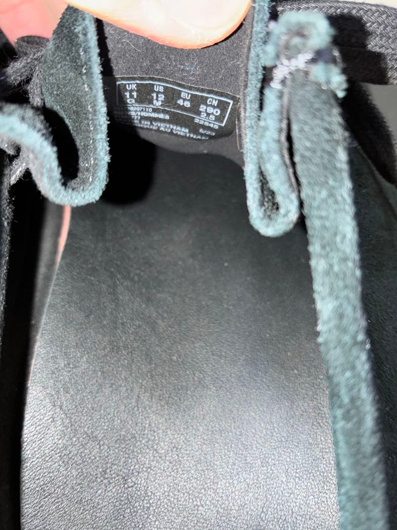 クラークス　ワラビーEVO　黒　29cm