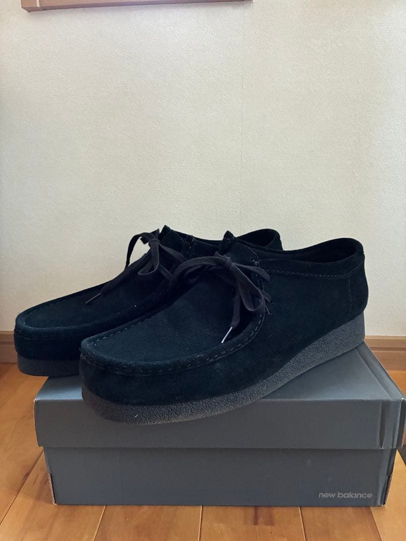 クラークス　ワラビーEVO　黒　29cm