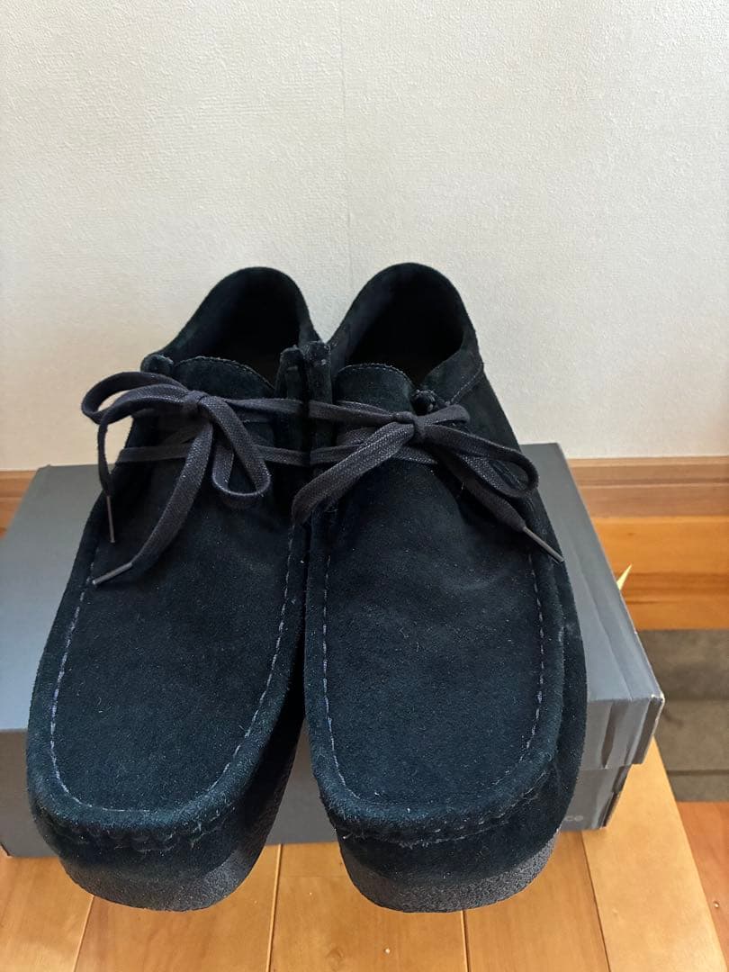 クラークス　ワラビーEVO　黒　29cm