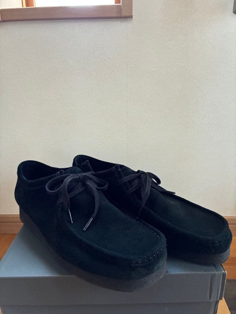 クラークス　ワラビーEVO　黒　29cm