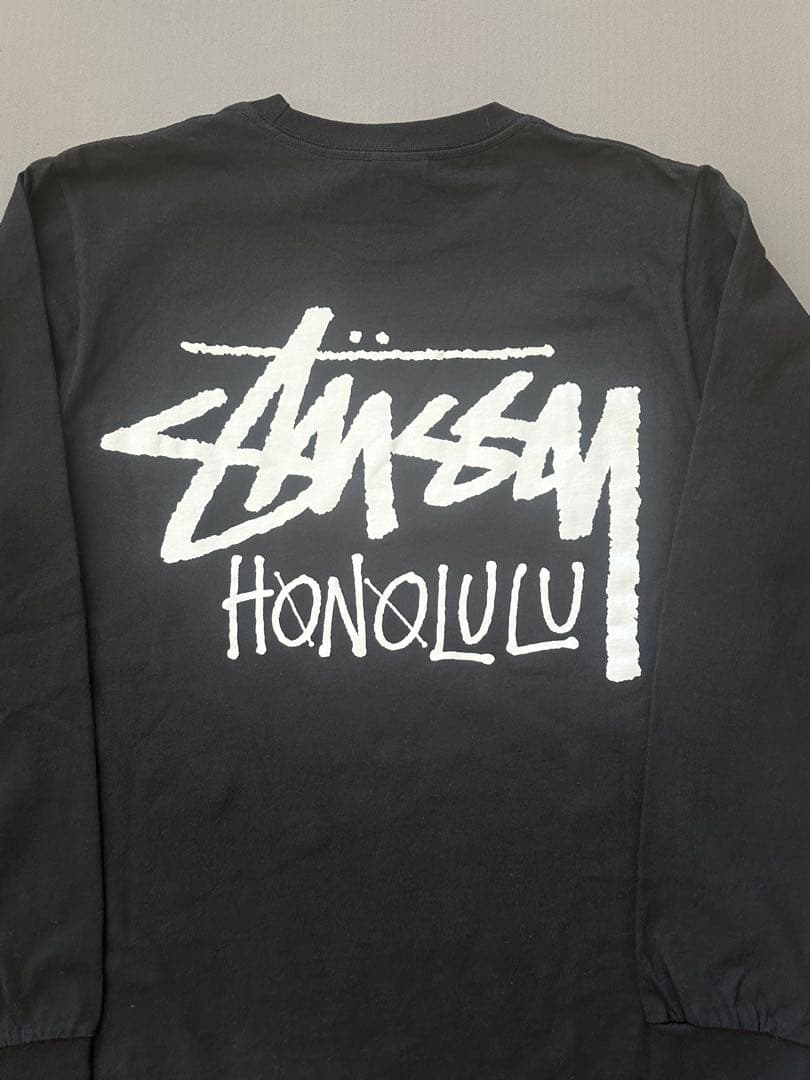Stussy ホノルル限定　ブラック ロングスリーブカットソー