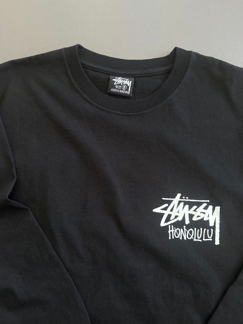 Stussy ホノルル限定　ブラック ロングスリーブカットソー