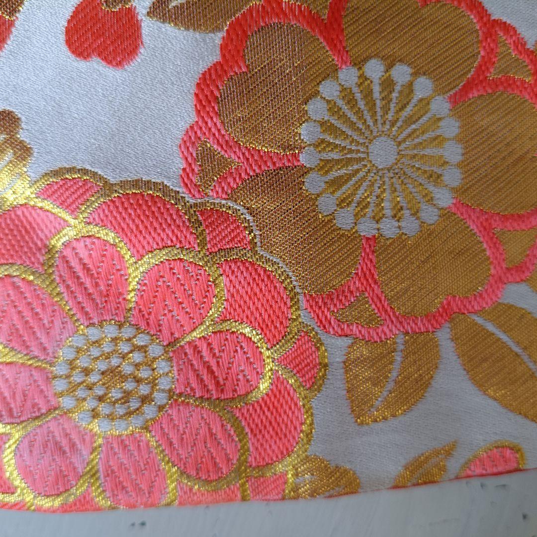 正絹☆誂え品☆白紫色の着物と袋帯セット☆七五三