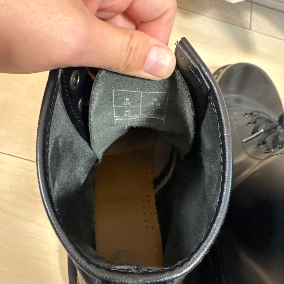 Dr. Martens ブラックレザー ハイカットブーツ　27㎝