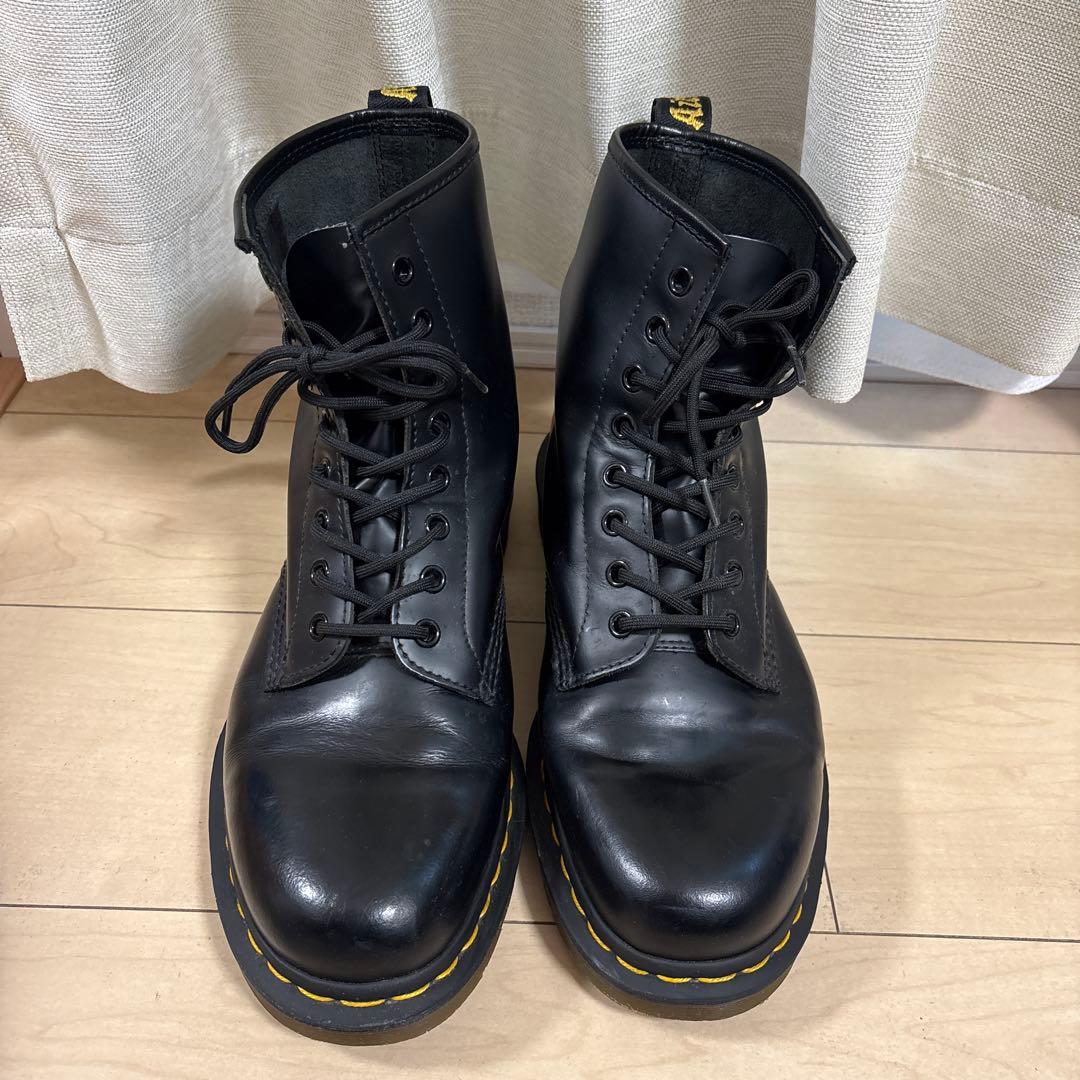 Dr. Martens ブラックレザー ハイカットブーツ　27㎝
