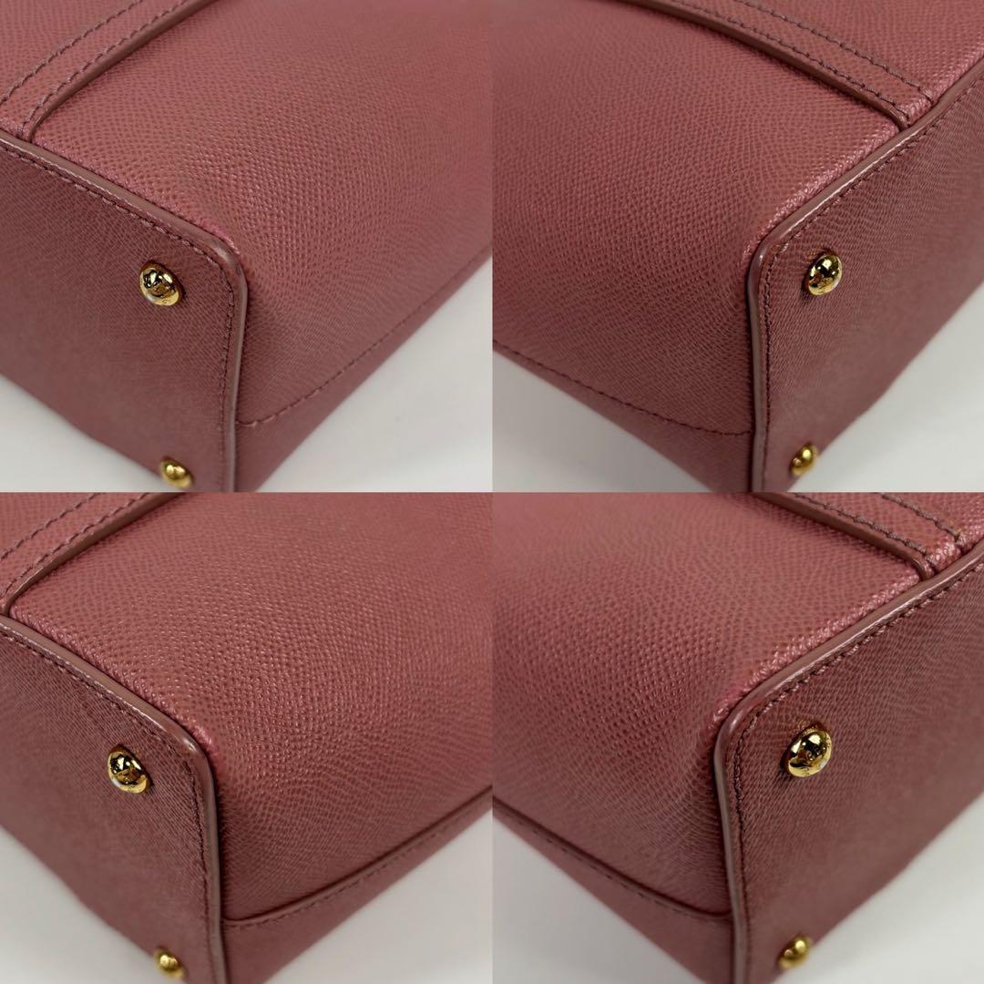 現行モデル　ドルチェアンドガッバーナ　トートバッグ　ピンク　サフィアーノレザー