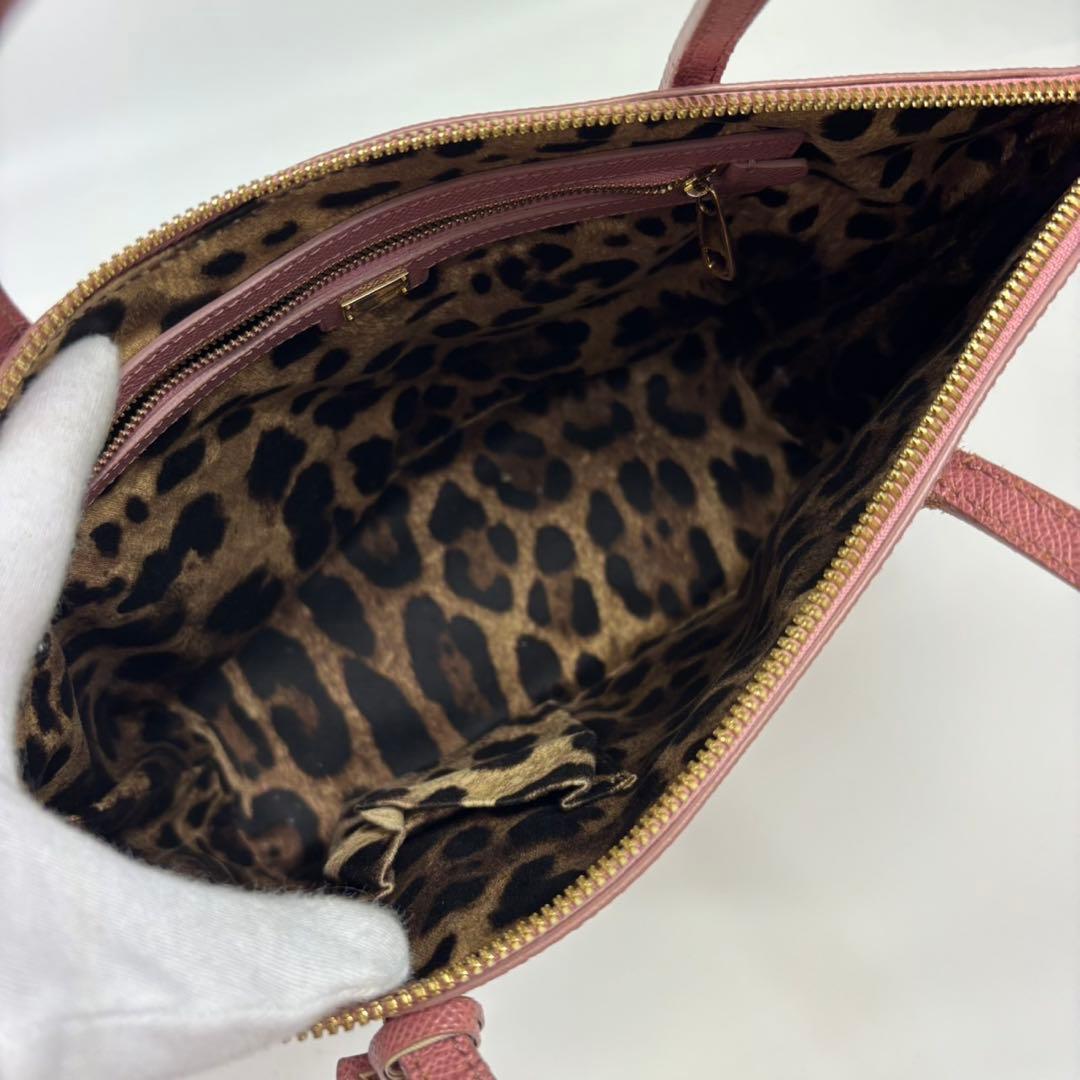 現行モデル　ドルチェアンドガッバーナ　トートバッグ　ピンク　サフィアーノレザー