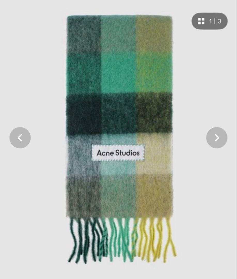 【新品未使用】AcneStudios マフラー チェック柄