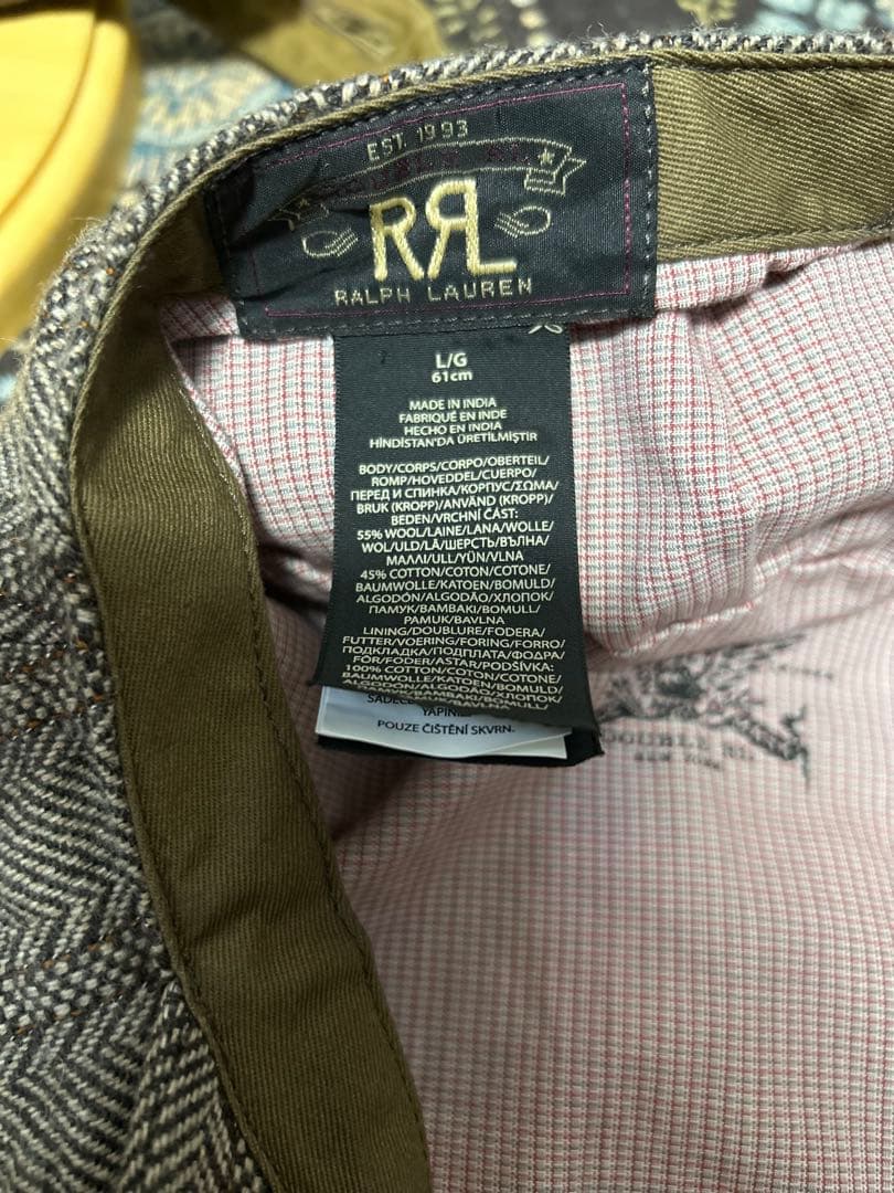 エ*ー様 新品未使用　希少　ダブルアールエル　RRL 　ニュースボーイキャップ