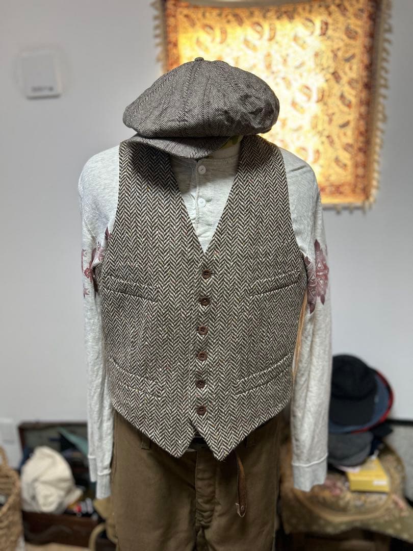 エ*ー様 新品未使用　希少　ダブルアールエル　RRL 　ニュースボーイキャップ