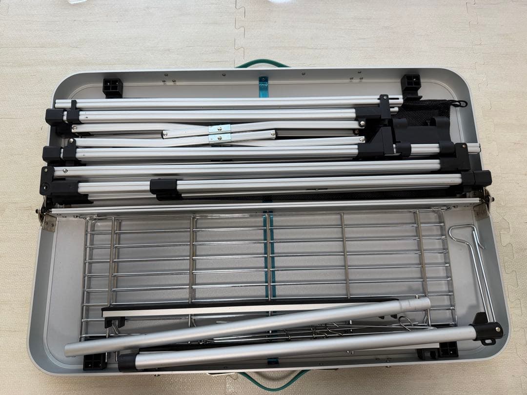 【Yu-】Coleman ツーバーナー ＆ キッチンテーブル　計2点セット