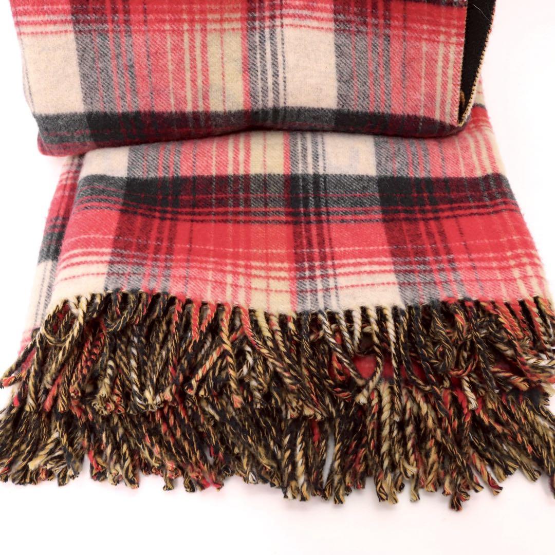 【極美品】グッチ リバーシブル GG チェックウール ポンチョ 553118