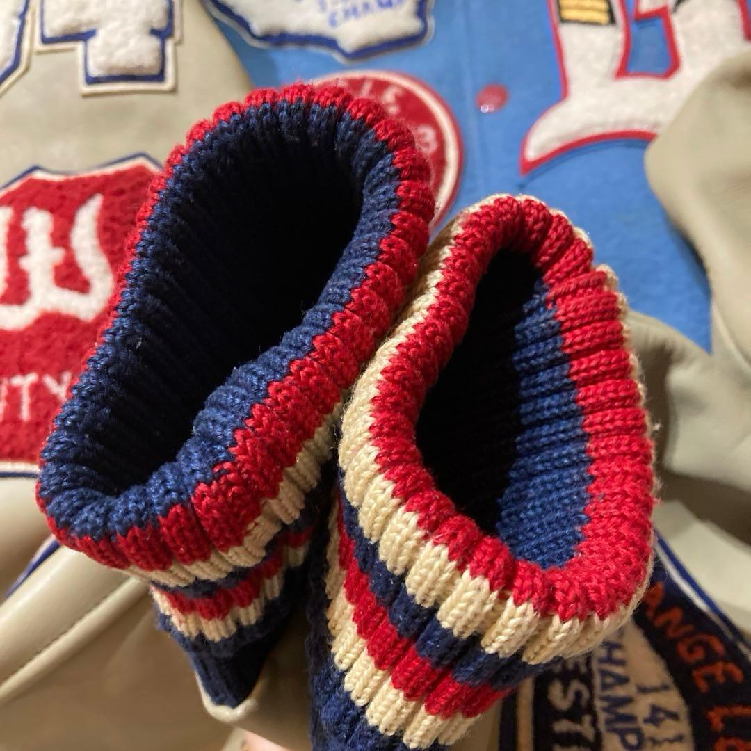 【ヴィンテージ】STYLE EYES 牛革　 スタジャン　セミデコ　40