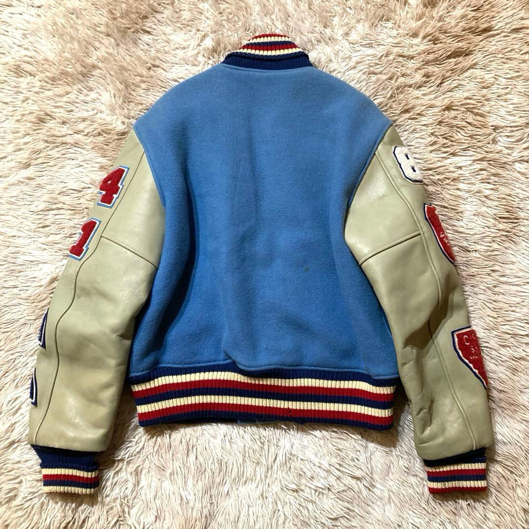 【ヴィンテージ】STYLE EYES 牛革　 スタジャン　セミデコ　40