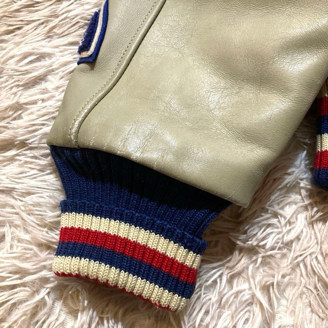 【ヴィンテージ】STYLE EYES 牛革　 スタジャン　セミデコ　40