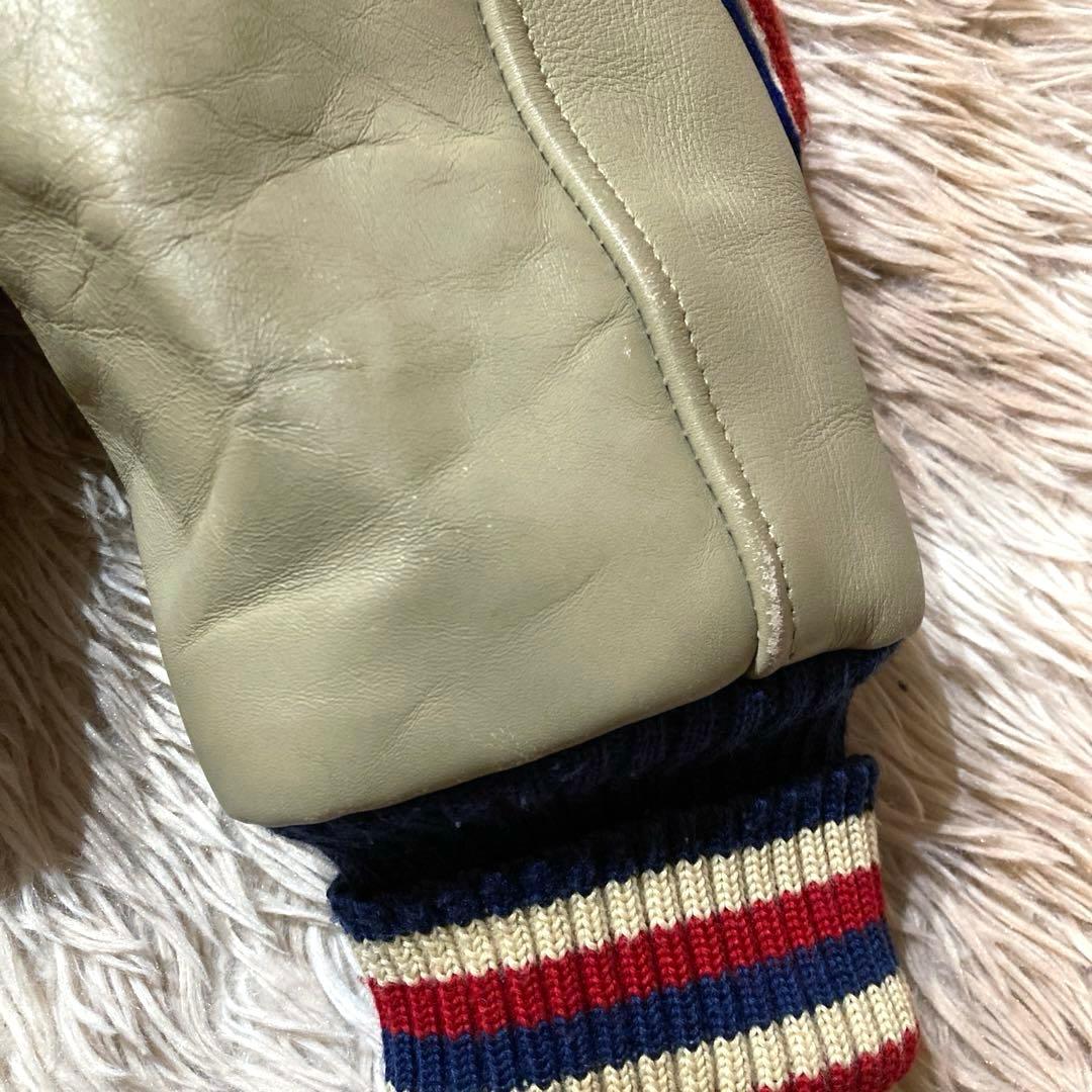 【ヴィンテージ】STYLE EYES 牛革　 スタジャン　セミデコ　40