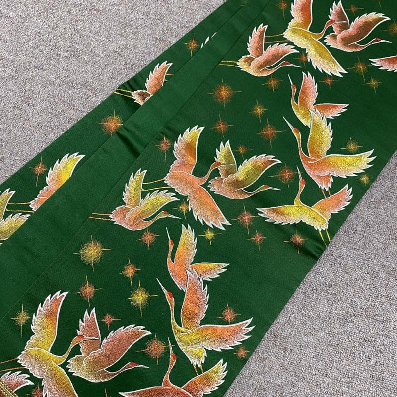 504ag34帯締め帯揚げしごき◎七五三 セミアンティーク 総柄 着物&袋帯◎