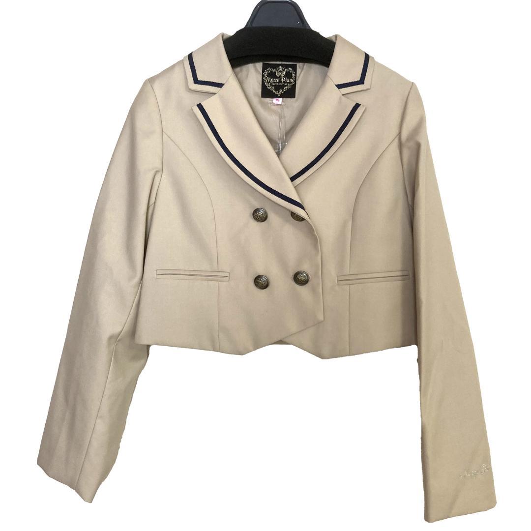 《新品》メゾピアノ L160 スカート、リボンセット ジャケット付き夏の冷房対策