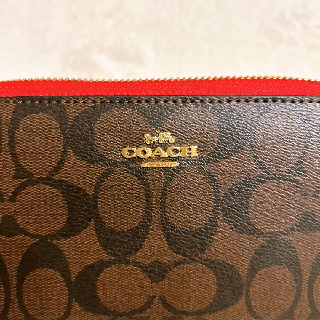 COACH コーチ 長財布 ラウンドファスナー お洒落