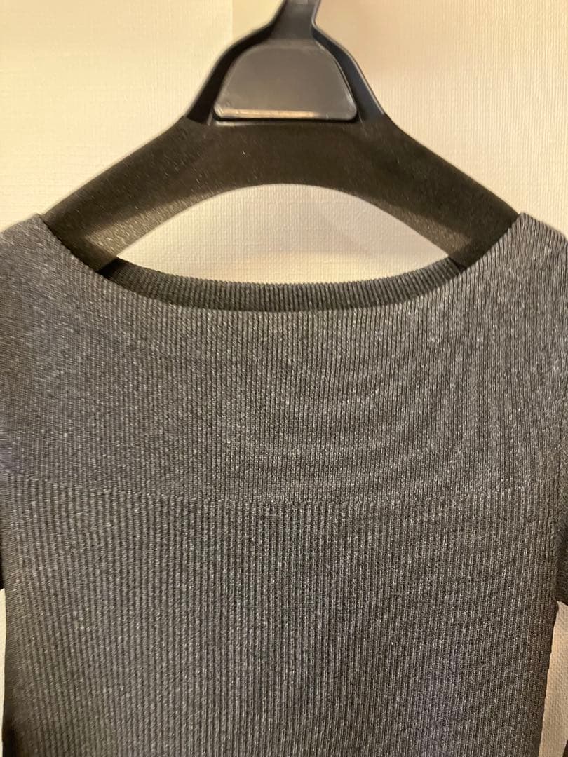 【新品未使用】CELFORD♪ベルスリーブホールガーメントワンピース GRY