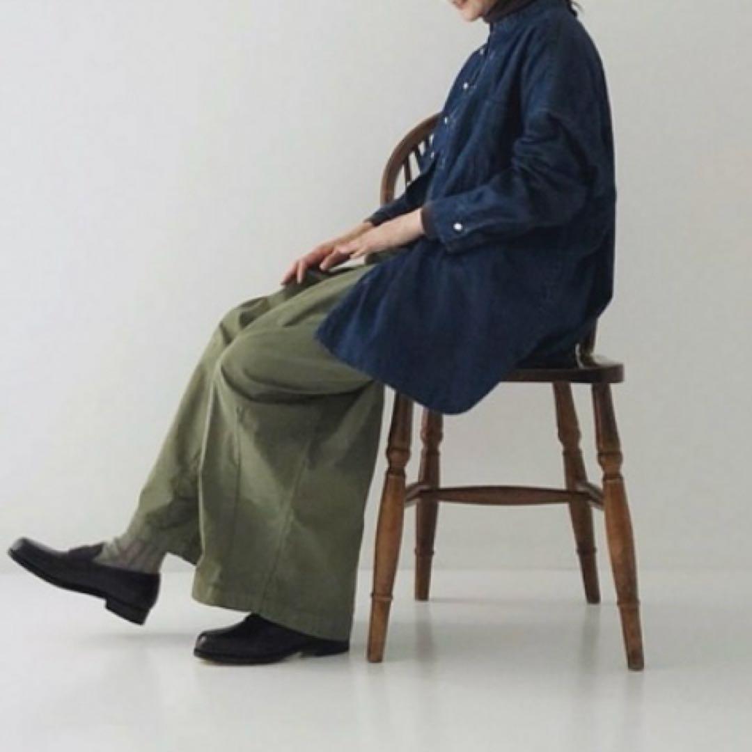 【未使用】nest robe コットンカーゴパンツ ファティーグ ワイド パンツ