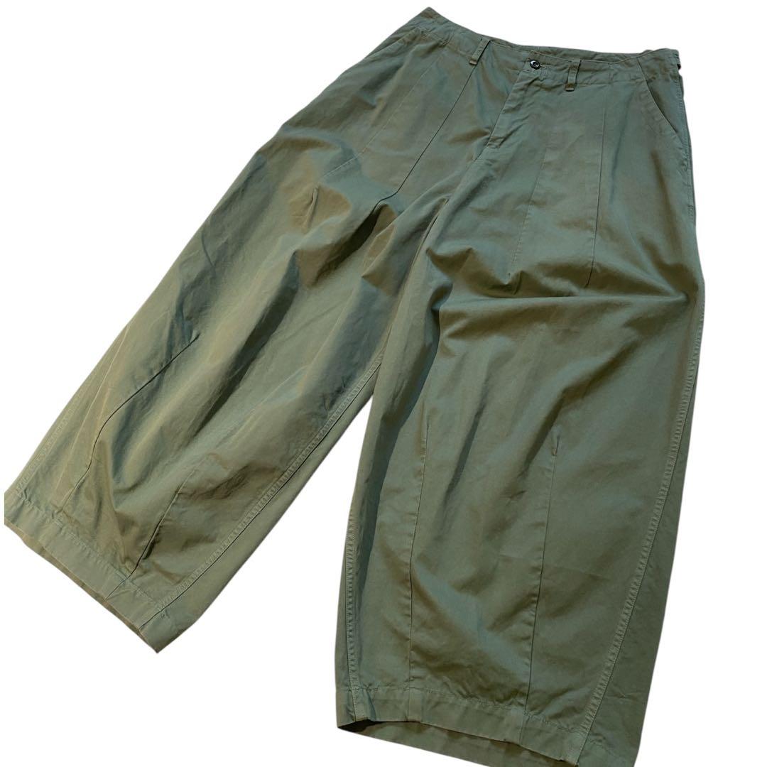 【未使用】nest robe コットンカーゴパンツ ファティーグ ワイド パンツ