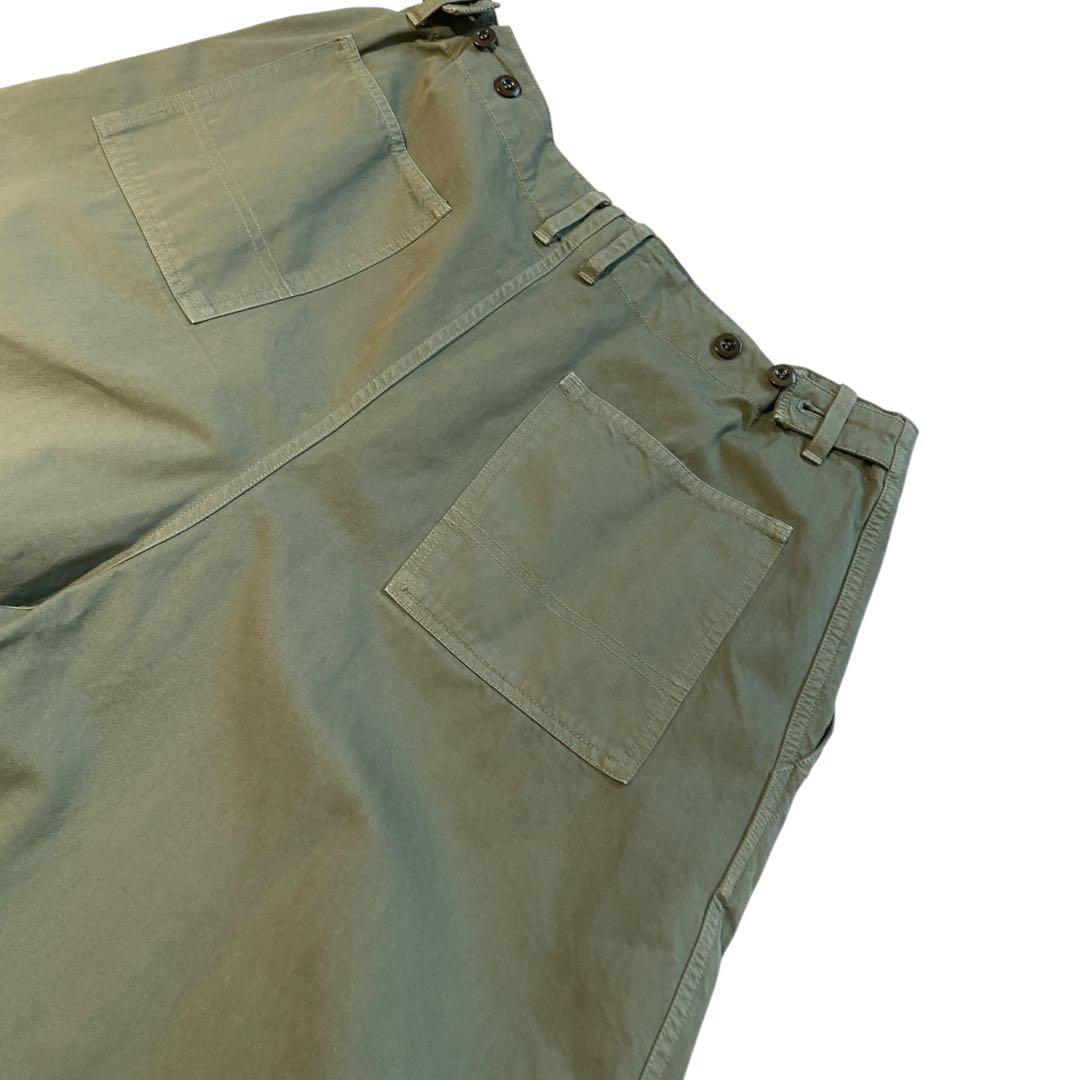 【未使用】nest robe コットンカーゴパンツ ファティーグ ワイド パンツ