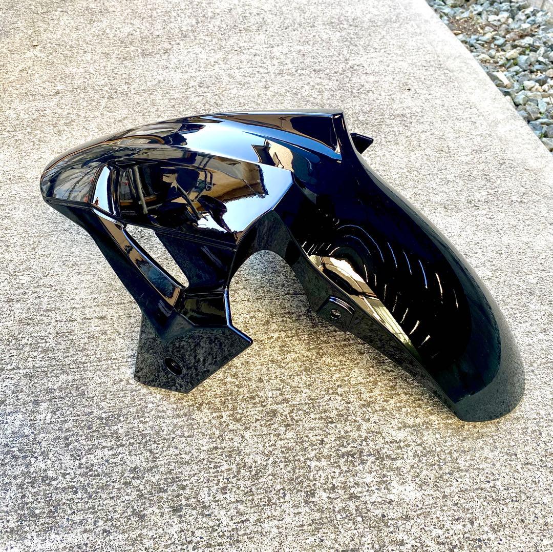 NINJA 250/400 フロントフェンダー 光沢ブラックZ250 Z400