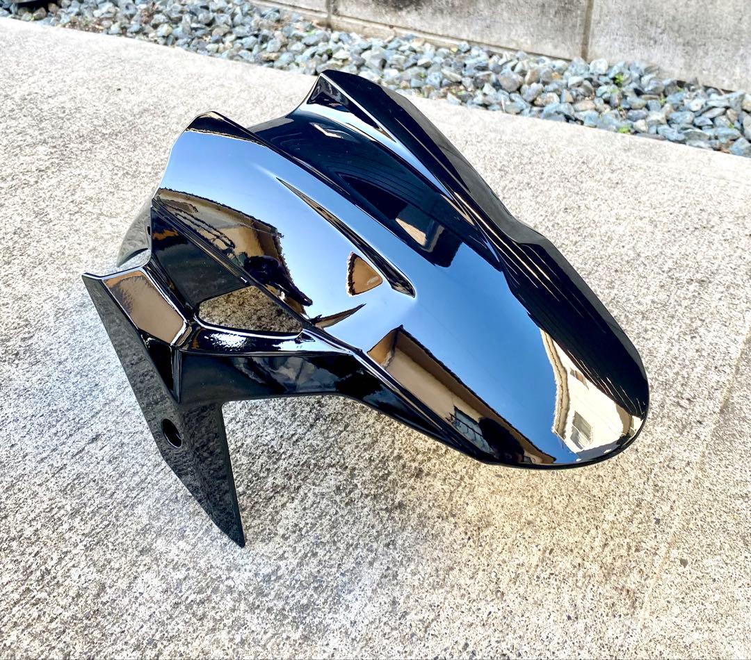 NINJA 250/400 フロントフェンダー 光沢ブラックZ250 Z400