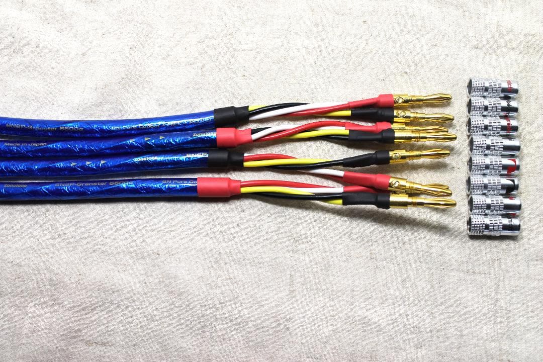 太一Zonotone 5500α1.5m2本 ナカミチ新品金バナナプラグ付