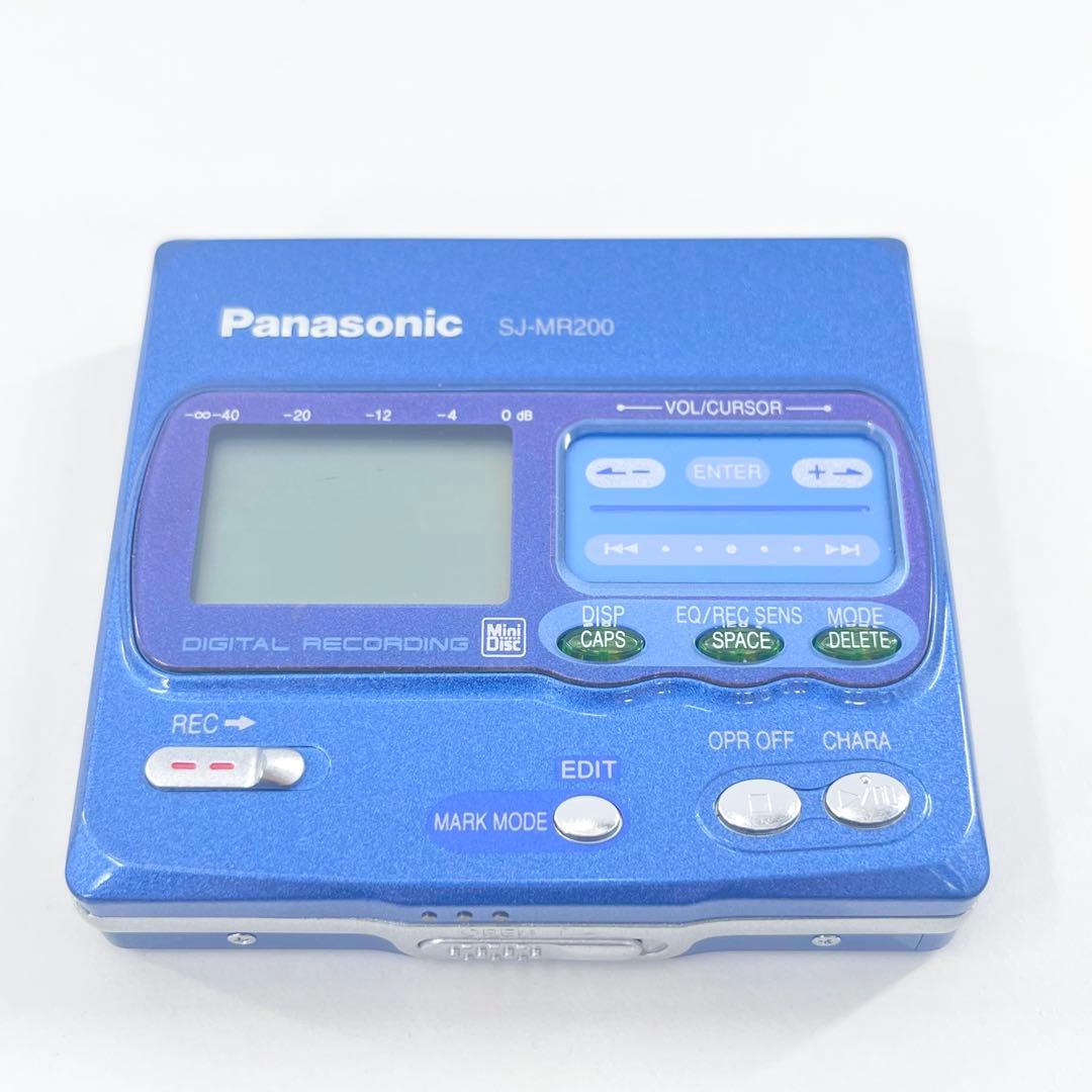 完動品 Panasonic SJ-MR200 MDレコーダー リモコン付