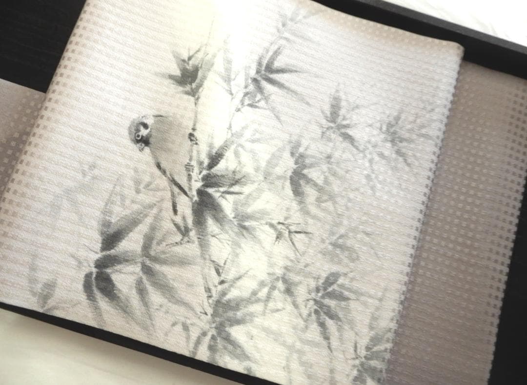 ノ*ン様 正絹・長尺・二代目清次郎別染名古屋帯・伊と幸・竹雀