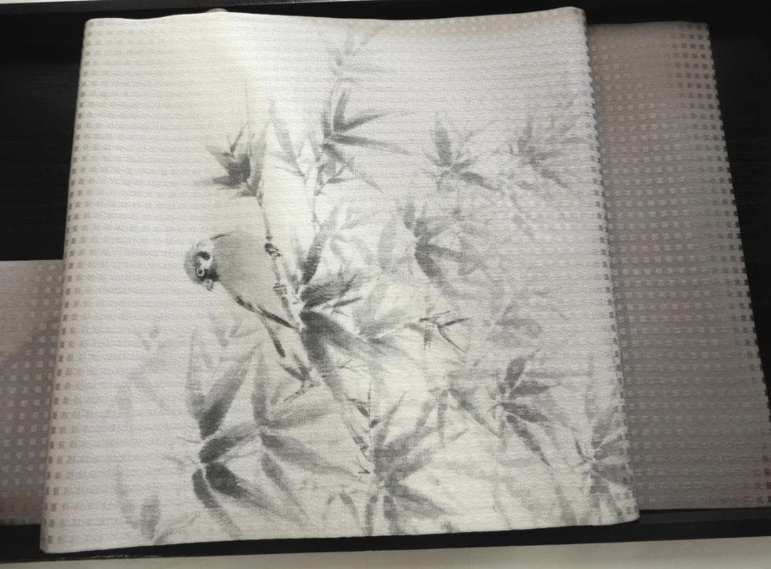 ノ*ン様 正絹・長尺・二代目清次郎別染名古屋帯・伊と幸・竹雀