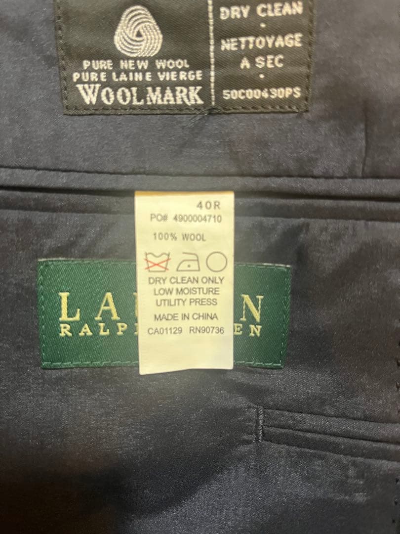 ラルフローレン　テーラードジャケット　ネイビー