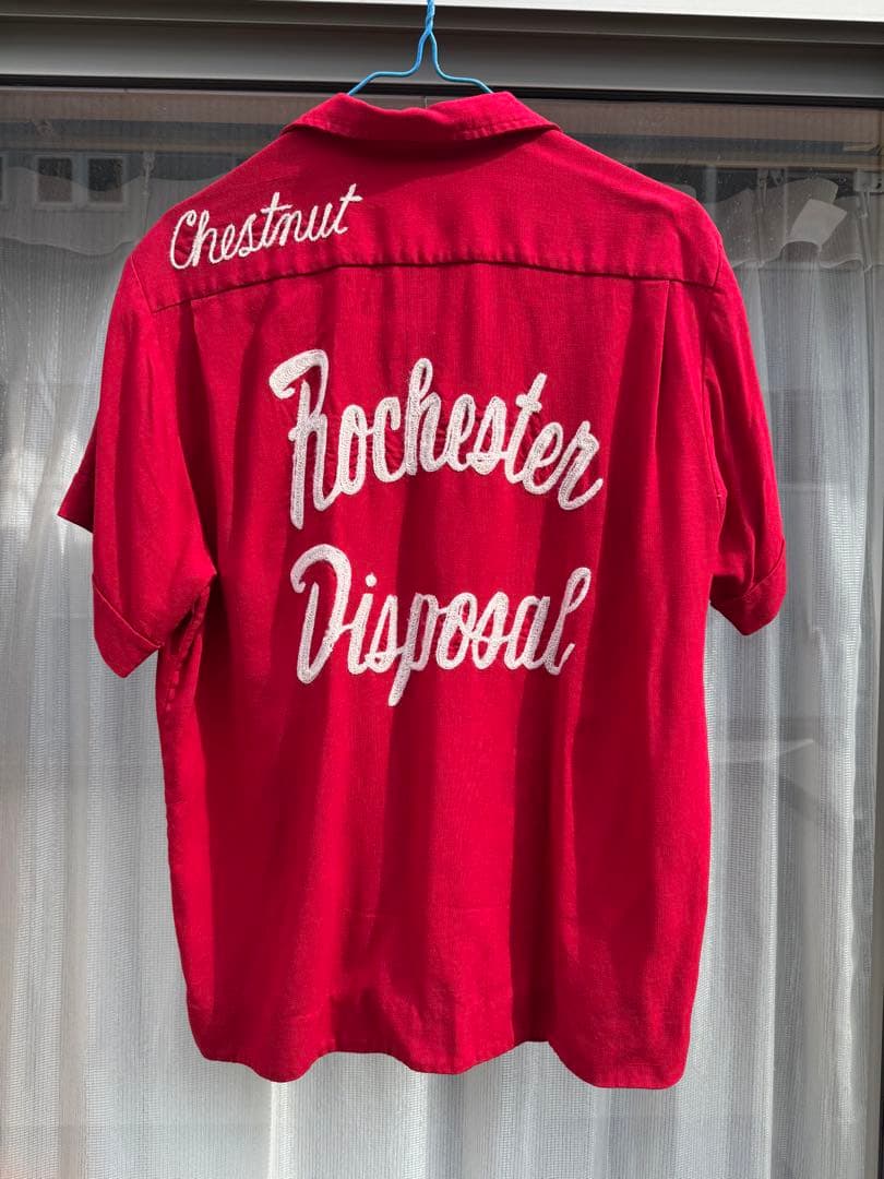 50's レーヨン ボーリングシャツ チェーンステッチ