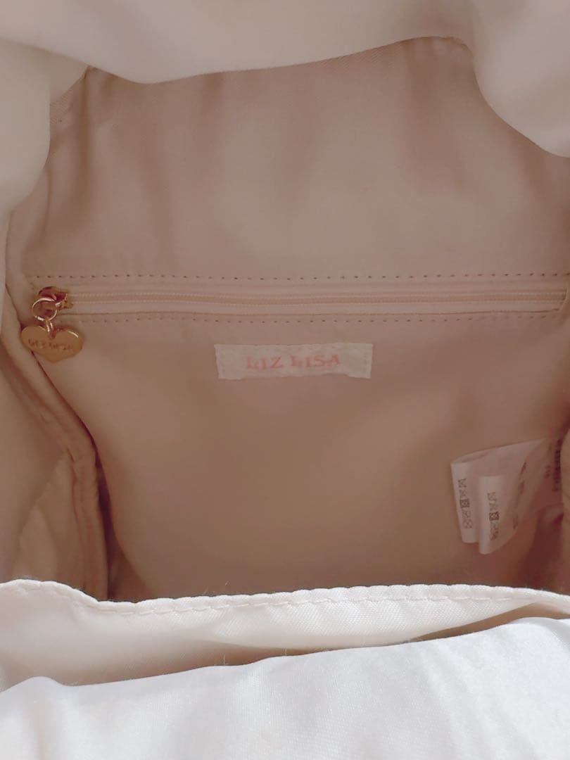 LIZLISA メニービジューロングリボンリュック ピンク