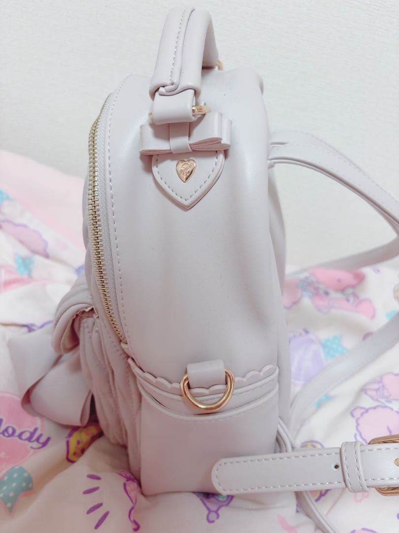 LIZLISA メニービジューロングリボンリュック ピンク