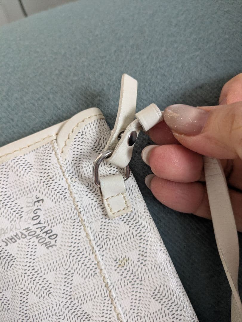 ゴヤール　サンルイPM ホワイト