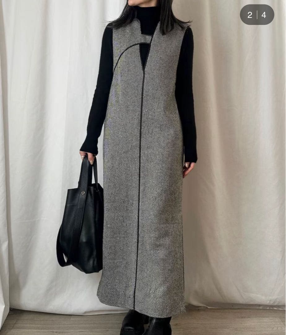 2WAYツイードジャンパースカート