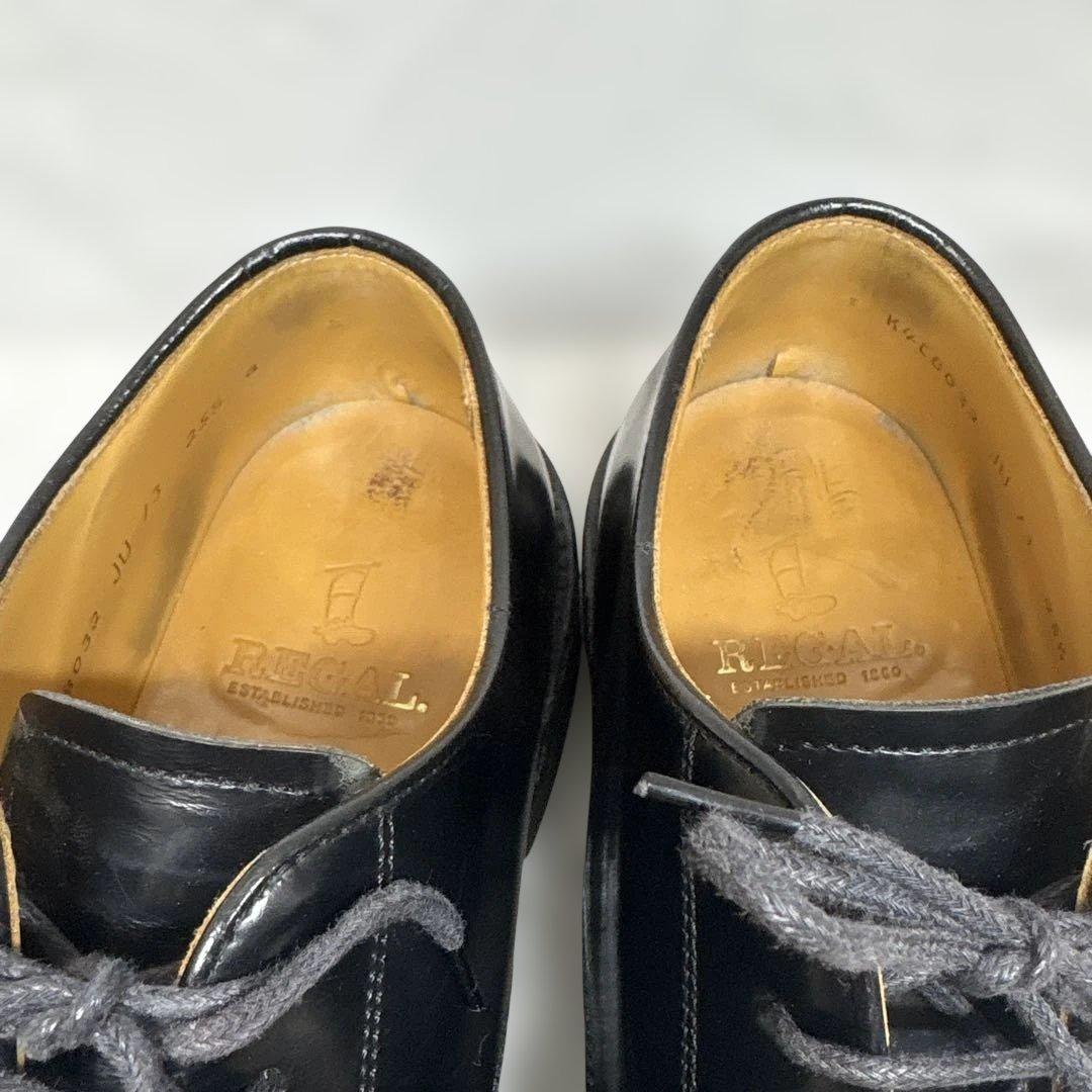 REGAL リーガル プレーントゥ ビジネスシューズ 黒 JU13 25.5㎝