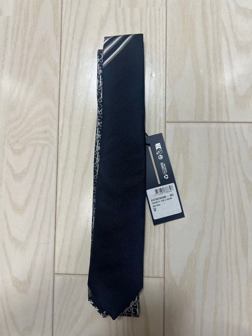 Dior ネクタイ ネイビー/ブラック