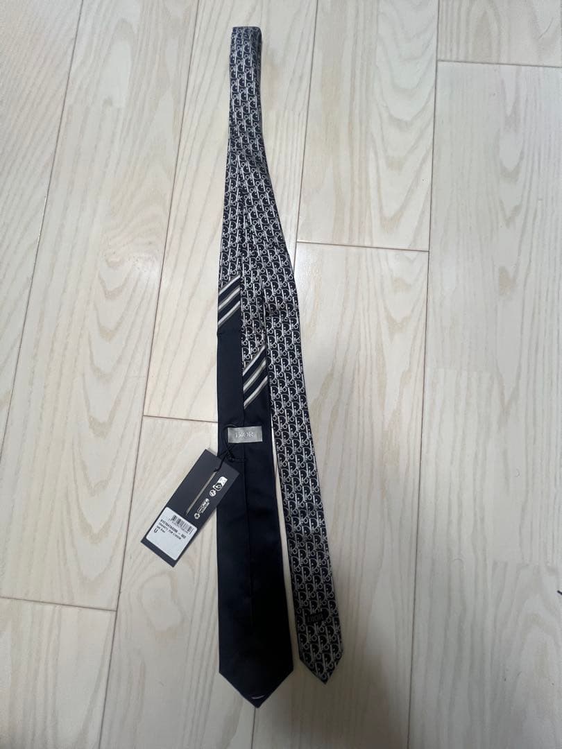 Dior ネクタイ ネイビー/ブラック
